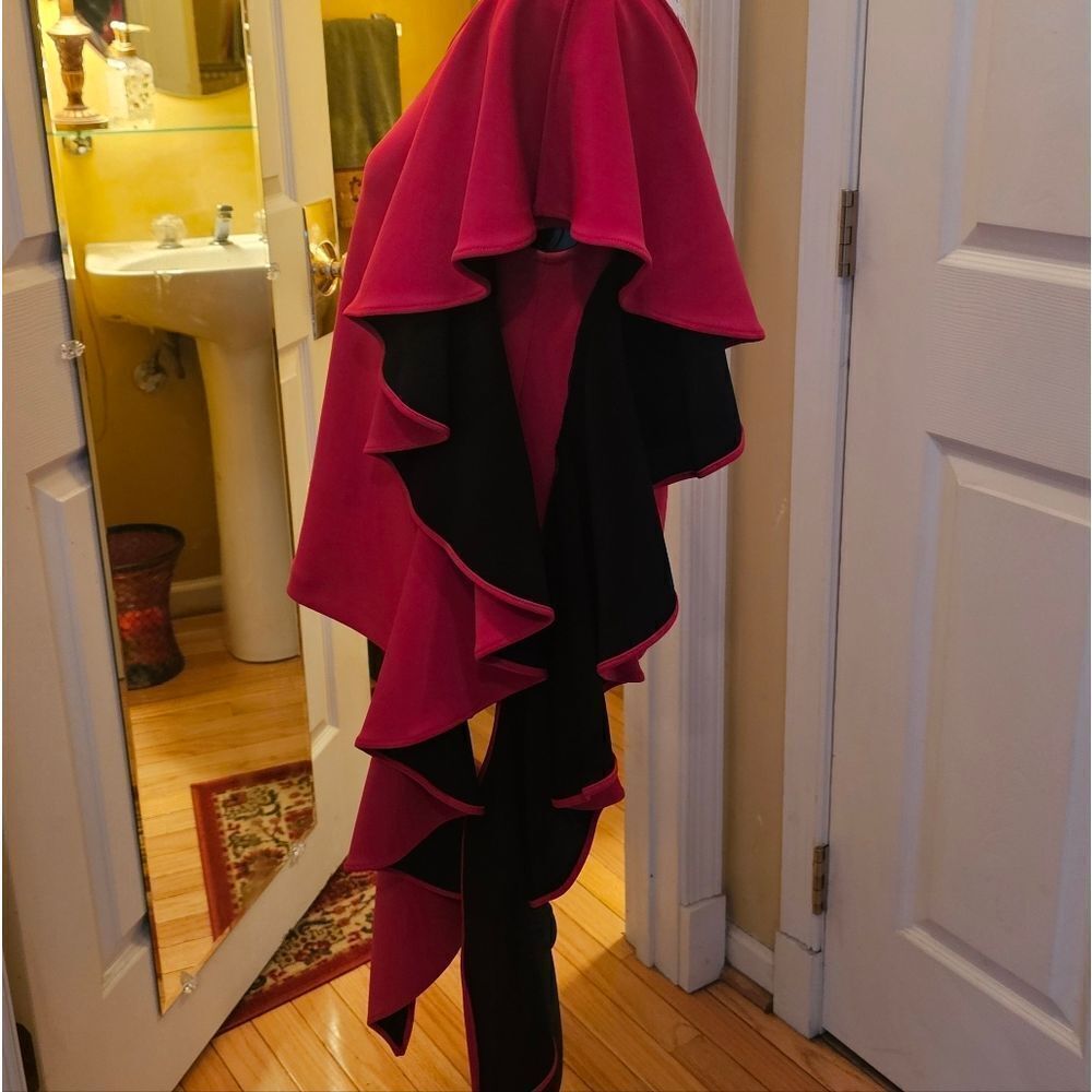 Dramatic One Shoulder Top Balanced By Entire Side… - image 2